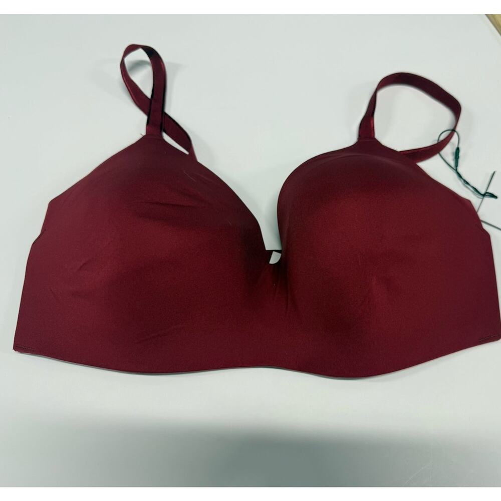 Knix WingWoman Contour Bra Red Size 6 = Size 32DD/E, 34DD/E, Adj. Straps